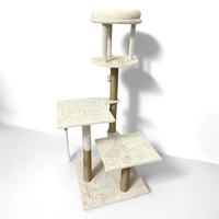 Großhandel Bestseller Luxuriöser Moderner Faltbarer Großer Holz-Kratzbaum Katzenhaus Turm Katzenkondominium