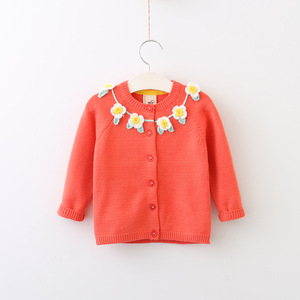 Importations chinoises en gros : Collier pour enfants, pull cardigan à fleurs, Top 10 - Product Image 1