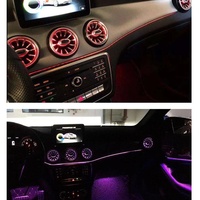 Éclairage ambiant LED pour voiture RGB 64 couleurs, lumière LED musicale pour voiture pour Mercedes-Benz Classe A W176 CLA C117 GLA X156