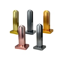 Pince à verre en alliage d'aluminium pour balcon sans cadre, hôtel, antirouille, résistante à la charge, décorative, anodisée, style moderne, étanche