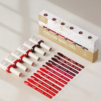 BORN PRETTY TERRA 6 PCS/set Kit de vernis à ongles en gel couleur populaire, sans TPO ni HEMA, emballage fenêtré, pour salon de manucure