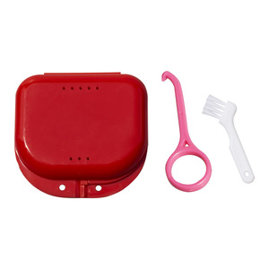 Estuche para Retenedores Dentales al por Mayor, Caja para Guardar Dentaduras Postizas con Cepillo para Implantes, Equipo de Limpieza y Relleno Dental - Product Image 2