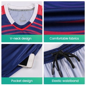 Özel çocuk futbol tişörtü yüceltilmiş futbol üniformaları takım nakış forması nefes futbol forması çocuklar için ZZ-RT1989 - Product Image 6
