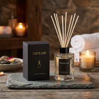 Diffuseur de parfum à bâtonnets sans flamme, style hôtelier, longue durée, 120 ml, pour salon minimaliste, en stock, parfum personnalisable