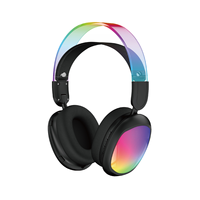 Casque sans fil supra-auriculaire à succès avec éclairage tricolore éblouissant, casque de jeu à faible latence, personnalisation en usine