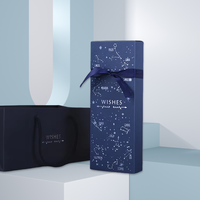 Carton personnalisé Vernis noir 2 pièces en Chine Cadeau de Noël contemporain Boîte d'emballage de bonbons en étain pour truffes au chocolat