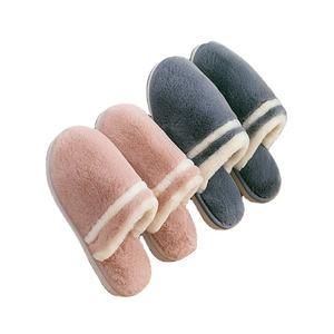 Pantuflas de invierno cálidas y suaves de felpa para mujer, con punta cerrada, antideslizantes y acolchadas, ideales para el hogar. - Product Image 1