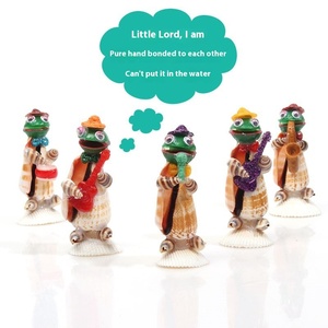 12 ornamenti a conchiglia naturale lucido artigianato stile animale per la decorazione nautica del Feng Shui giocattoli per bambini souvenir turistici - Product Image 3