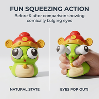 Jouet anti-stress tendance en plastique souple « Knife Brother » avec yeux qui sortent, créatif, amusant, dessin animé, unisexe, pour les 7-14 ans, vente en gros