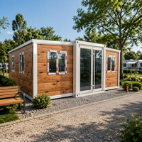 Maison de vacances préfabriquée, maison en conteneur, structure en acier, bâtiment modulaire pour appartement et hébergement d'invités, utilisation pour les projets et travaux