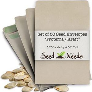 ซองกระดาษคราฟท์รีไซเคิลพิมพ์โลโก้ตามสั่ง เป็นมิตรกับสิ่งแวดล้อม สำหรับบรรจุเมล็ดพันธุ์ผักและผลไม้ - Product Image 3