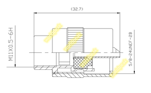 Conector coaxial <span class=keywords><strong>macho</strong></span> recto UHF PL259 de rosca para <span class=keywords><strong>cable</strong></span> RG58, RG59, RG213 - Product Image 6