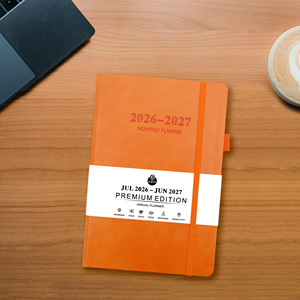 Agenda scolaire personnalisé 2027 bilingue, hebdomadaire, A5, en cuir PU, pour la gestion du temps, 384 pages - Product Image 5