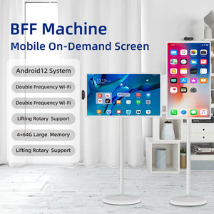 Televisor Móvil Android LED de 32 Pulgadas con Pantalla Táctil de 120Hz, Pizarra Digital Interactiva, Transmisión <span class=keywords><strong>en</strong></span> <span class=keywords><strong>Vivo</strong></span> <span class=keywords><strong>en</strong></span> Línea, Gabinete Blanco, Full HD - Product Image 2