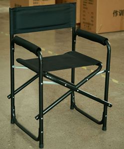 Chaise pliante de jardin moderne, tactique, en acier, pour extérieur, école, parc, atelier, en tissu Oxford - Product Image 6