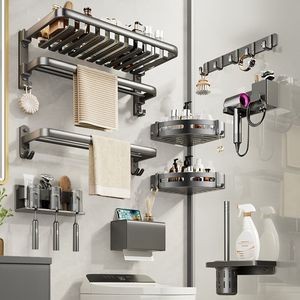 <span class=keywords><strong>Set</strong></span> Completo di Accessori per Bagno di Lusso 2025, Portasciugamani Pieghevole in Alluminio, <span class=keywords><strong>Set</strong></span> Sanitario - Product Image 4