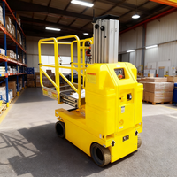 Plateforme élévatrice verticale monomât électrique autopropulsée en alliage d'aluminium RTS TMWP6-2100 6m, capacité de plateforme de 400 lb pour espaces étroits