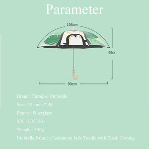 <span class=keywords><strong>Paradise</strong></span> Umbrella Branded UV-Schutz Regenschirm UPF 50 Children Shop Regenschirm mit Logo - Product Image 3