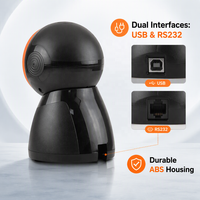 Lecteur de codes-barres 1D 2D omnidirectionnel de bureau, lecteur de codes QR pour POS, PC, supermarché, magasin, commerce de détail, centre commercial, secteur médical