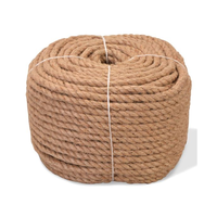 Cordon en jute tressé 100% naturel, recyclable, 1-50 mm, en sisal, pour emballage, décoration DIY, couleur personnalisée KT-09 Bangladesh