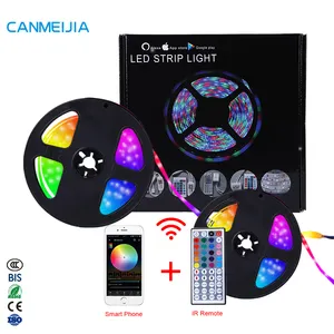 2835 12V Cina grosir berwarna lampu Led Kit dekorasi Natal pita Luces Led RGB tahan air lampu Led Strip, pencahayaan Led