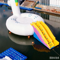Toboggan aquatique gonflable géant licorne pour enfants, équipement de jeu aquatique, sports nautiques à vendre