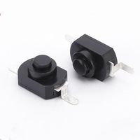 Interruptor de botón pulsador con enclavamiento SMD 12x8 de 2 pines, encendido/apagado, 24V 1A, 20000 ciclos para linterna/torcha