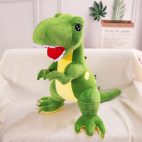 Jouet de dinosaure en peluche géant de dessin animé personnalisé dinosaure en peluche vert super doux jouet animal de haute qualité pour les enfants cadeau