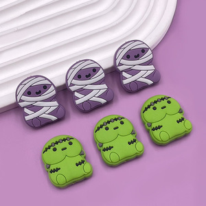 Accessoires de stylos perlés DIY pour enfants, perles en silicone à motifs d'animaux de dessin animé, vente en gros directe usine - Product Image 3