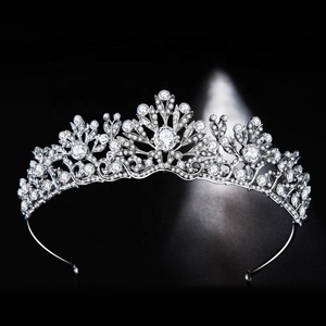 Tiaras de Metal con diamantes de imitación para bodas y fiestas para <span class=keywords><strong>mujer</strong></span> - Product Image 2