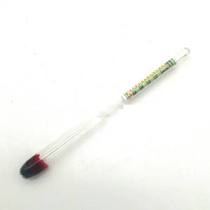 ไฮโดรมิเตอร์แก้วสำหรับน้ำมัน พร้อมมาตรวัดอุณหภูมิ - Product Image 2