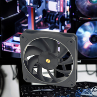 Ventilateur de refroidissement hydraulique PWM ARGB de 120 mm avec télécommande, fonctionnement silencieux à haute vitesse pour processeur de PC de jeu, dissipateur thermique