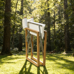 Chaise de réalisateur <span class=keywords><strong>en</strong></span> teck massif, <span class=keywords><strong>fauteuil</strong></span> pliable <span class=keywords><strong>en</strong></span> <span class=keywords><strong>tissu</strong></span>, chaise de plage portable <span class=keywords><strong>pour</strong></span> l'extérieur - Product Image 5