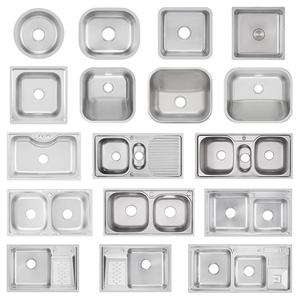 Évier encastré rectangulaire en acier inoxydable Shanghai Elite Kitchen & Bath, surface brossée, design contemporain - Product Image 2