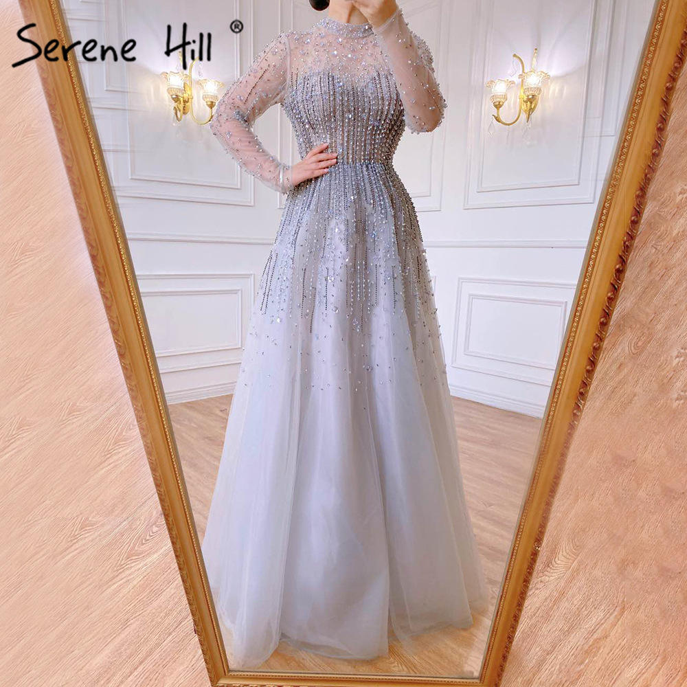 New Grey Long Sleeve Luxury Beaded Engagement Bride Heavy Dress Queen Style Annual Meeting| Alibaba.com New Grey Long Sleeve Luxury Beaded Engagement Bride Heavy Dress Queen Style Annual Meeting| Alibaba.com