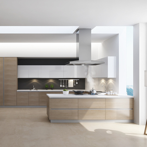 Juego de Cocina Blanco con Acabado Lacado Brillante y Barra de Desayuno - Product Image 6