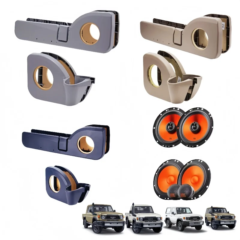 Door Speaker Pods ABS Cup Holder Pockets for Land Cruiser 70 Series