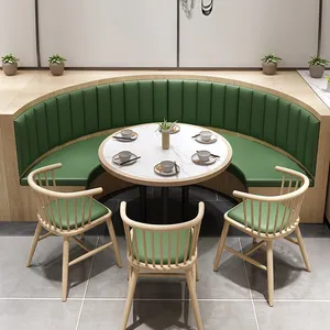 UPTOP modern furniture factory ristorante panca posti a sedere half circle restaurant green booth seats