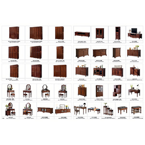 Juego de Dormitorio Estilo Americano Rústico Qingya Furniture, Serie Vintage Universal, Catálogo Completo de Muebles a Juego - Product Image 2