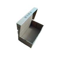 Boîte plate en carton ondulé personnalisée, certifiée ISO9001, jetable, avec impression personnalisée, finition brillante/mate, vernissage, revêtement UV