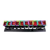 Projecteur LED à tête mobile matricielle 10*60W RGBW avec effet d'anneau coloré, faisceau mobile et zoom pour clubs, concerts et DJ