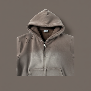 Vente en gros de vêtements de ville hip hop délavés à l'acide de haute qualité en spray personnalisés pour hommes - Product Image 1