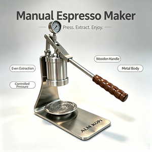 ALMKOPi Máquina de Café Espresso Manual con Palanca de 58 mm, Portátil, de Acero Inoxidable, con Control PID, para Uso Familiar y Pequeños Negocios - Product Image 1