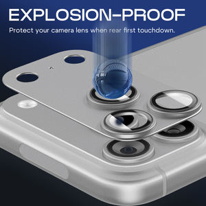 Protector de Lente de Cámara Heybingo de Fácil Instalación, Película de Vidrio Templado Transparente para <span class=keywords><strong>iPhone</strong></span> 17 <span class=keywords><strong>Pro</strong></span> Max, 17 <span class=keywords><strong>Pro</strong></span>, 17 Air, 17, Antiarañazos - Product Image 5