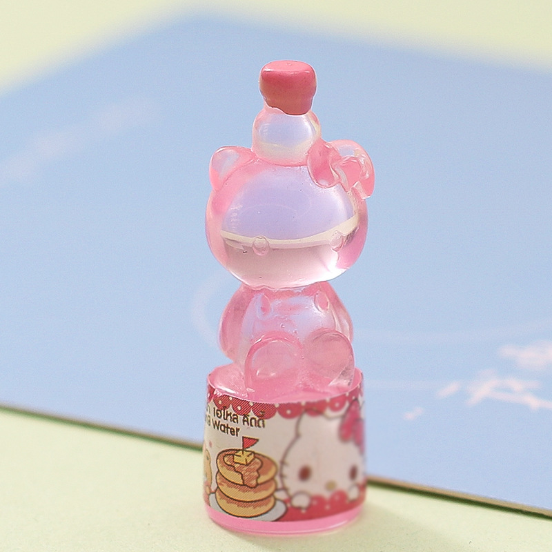 Мини HK KT Kawaii Kitty фигурки украшения автомобильный торт Настольный Декор аксессуары для поделок бутылка соды