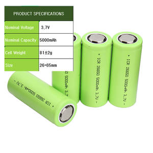 Hly 266505000mahリチウムイオン円筒形充電式バッテリー26650バッテリー5000mah LED懐中電灯用 - Product Image 6