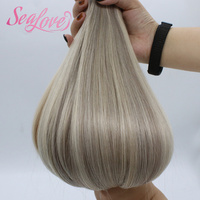 Extensions de cheveux humains à bandes adhésives, couleurs mélangées, cuticules alignées, OEM ODM, lisses et soyeuses, vente en gros