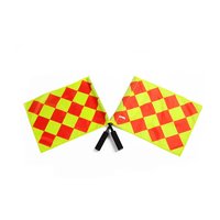 Vente chaude professionnelle de haute qualité conception personnalisée Durable une seule main tenant le drapeau d'arbitre pour la compétition sportive