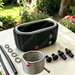 Bain à remous extérieur chauffé au bois avec chauffage à serpentin, bain de trempage portable pour le camping en bord de mer - Product Image 2
