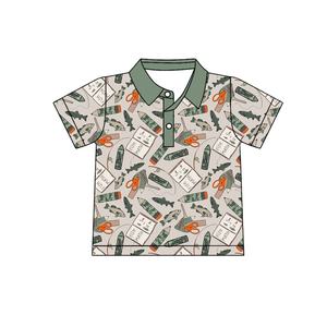 T-shirt bébé garçon respirant à manches courtes avec imprimé camouflage personnalisé BT1707 pour l'été - Product Image 6